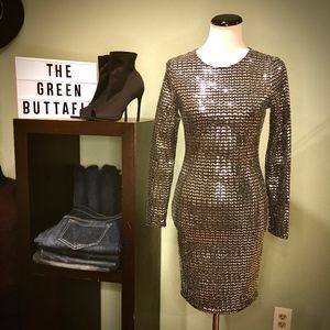 Mirror Ball Dress: Silver